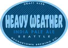 Heavy Weather IPA tap handle logo